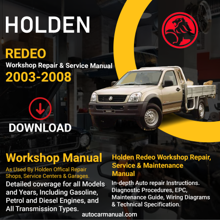Holden Redeo vehicle service guide Holden Redeo repair instructions Holden Redeo vehicle troubleshooting Holden Redeo repair procedures Holden Redeo maintenance manual Holden Redeo vehicle service manual Holden Redeo repair information Holden Redeo maintenance guide