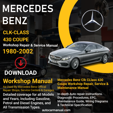 Mercedes Benz CL Class 430 Coupe vehicle service guide Mercedes Benz CL Class 430 Coupe repair instructions Mercedes Benz CL Class 430 Coupe vehicle troubleshooting Mercedes Benz CL Class 430 Coupe repair procedures Mercedes Benz CL Class 430 Coupe maintenance manual Mercedes Benz CL Class 430 Coupe vehicle service manual Mercedes Benz CL Class 430 Coupe repair information Mercedes Benz CL Class 430 Coupe maintenance guide