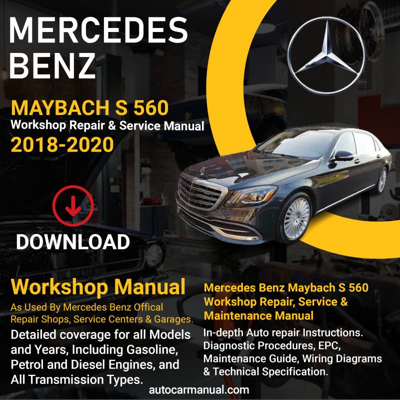 Mercedes Benz Maybach S 560 service guide Mercedes Benz Maybach S 560 repair instructions Mercedes Benz Maybach S 560 vehicle troubleshooting Mercedes Benz Maybach S 560 Mrepair procedures Mercedes Benz Maybach S 560 maintenance manual Mercedes Benz Maybach S 560 vehicle service manual Mercedes Benz Maybach S 560 repair information Mercedes Benz Maybach S 560 maintenance guide