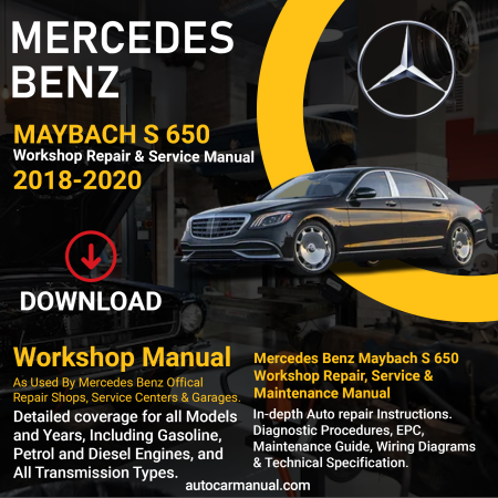 Mercedes Benz Maybach S 650 service guide Mercedes Benz Maybach S 650 repair instructions Mercedes Benz Maybach S 650 vehicle troubleshooting Mercedes Benz Maybach S 650 Mrepair procedures Mercedes Benz Maybach S 650 maintenance manual Mercedes Benz Maybach S 650 vehicle service manual Mercedes Benz Maybach S 650 repair information Mercedes Benz Maybach S 650 maintenance guide