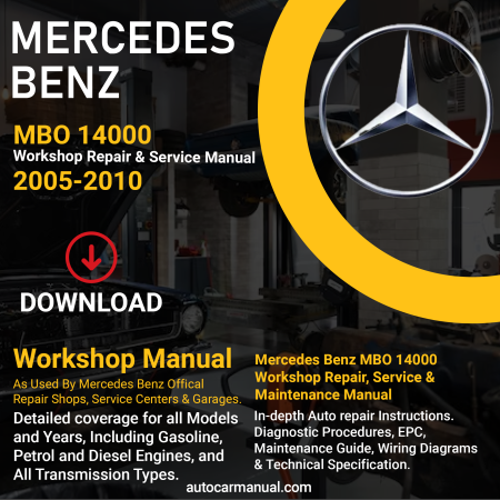 Mercedes Benz MBO 14000 service guide Mercedes Benz MBO 14000 repair instructions Mercedes Benz MBO 14000 vehicle troubleshooting Mercedes Benz MBO 14000 Mrepair procedures Mercedes Benz MBO 14000 maintenance manual Mercedes Benz MBO 14000 vehicle service manual Mercedes Benz MBO 14000 repair information Mercedes Benz MBO 14000 maintenance guide