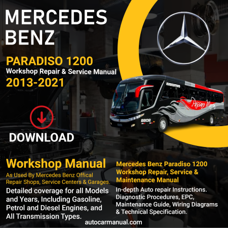 Mercedes Benz Paradiso 1200 vehicle service guide Mercedes Benz Paradiso 1200 repair instructions Mercedes Benz Paradiso 1200 vehicle troubleshooting Mercedes Benz Paradiso 1200 repair procedures Mercedes Benz Paradiso 1200 maintenance manual Mercedes Benz Paradiso 1200 vehicle service manual Mercedes Benz Paradiso 1200 repair information Mercedes Benz Paradiso 1200 maintenance guide