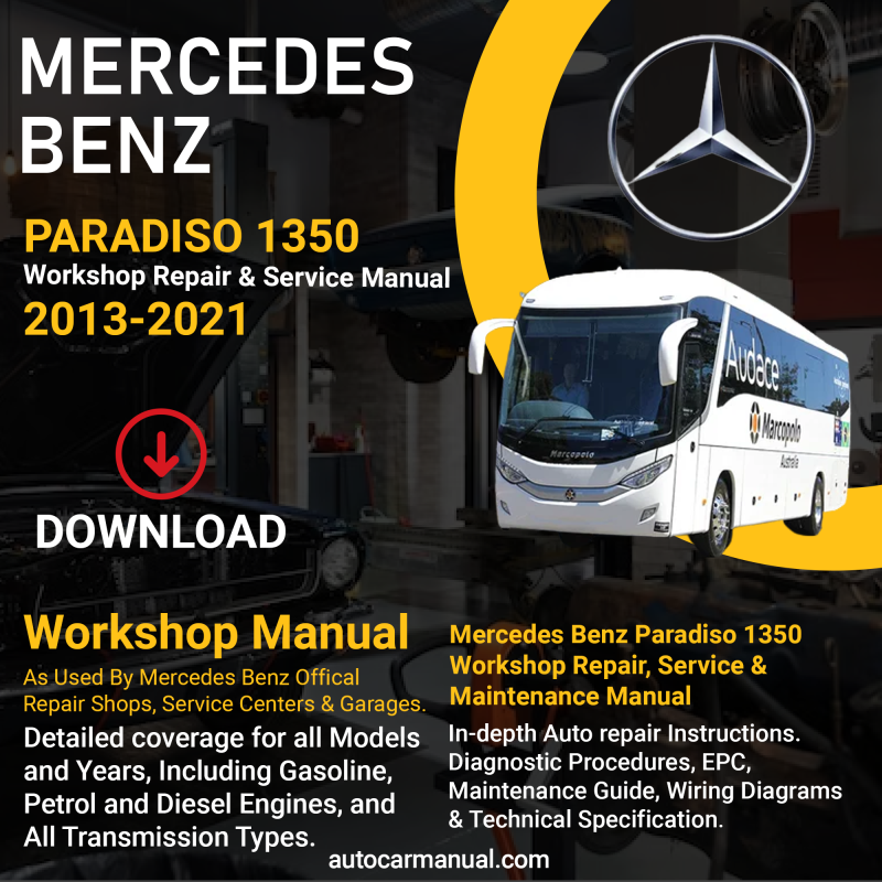 Mercedes Benz Paradiso 1350 vehicle service guide Mercedes Benz Paradiso 1350 repair instructions Mercedes Benz Paradiso 1350 vehicle troubleshooting Mercedes Benz Paradiso 1350 repair procedures Mercedes Benz Paradiso 1350 maintenance manual Mercedes Benz Paradiso 1350 vehicle service manual Mercedes Benz Paradiso 1350 repair information Mercedes Benz Paradiso 1350 maintenance guide