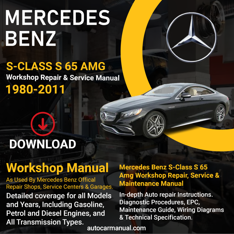 Mercedes Benz S-Class S 65 AMG service guide Mercedes Benz S-Class S 65 AMG repair instructions Mercedes Benz S-Class S 65 AMG vehicle troubleshooting Mercedes Benz S-Class S 65 AMG repair procedures Mercedes Benz S-Class S 65 AMG maintenance manual Mercedes Benz S-Class S 65 AMG vehicle service manual Mercedes Benz S-Class S 65 AMG repair information Mercedes Benz S-Class S 65 AMG maintenance guide