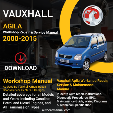 Vauxhall Agila Repair Service & Maintenance Manual Download 2000-2015