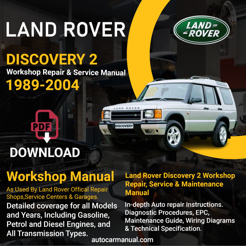 Land Rover Discovery 2 repair manual Land Rover Discovery 2 maintenance manual Land Rover Discovery 2 vehicle service guide Land Rover Discovery 2 repair instructions Land Rover Discovery 2 maintenance tips Land Rover Discovery 2 vehicle troubleshooting Land Rover Discovery 2 repair procedures Land Rover Discovery 2 maintenance manual Land Rover Discovery 2 vehicle service manual Land Rover Discovery 2 repair information Land Rover Discovery 2 maintenance guide